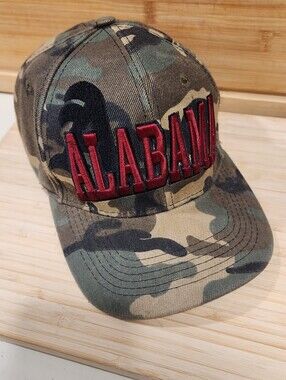 Bullbot Alabama Crimson Tide Hat Snapback Cap Camouflage Camo Embroidered Mens